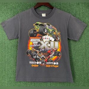 Monster Truck Jam 2011 World Finals Las Vegas Double Sided T-Shirt Boy’s Medium